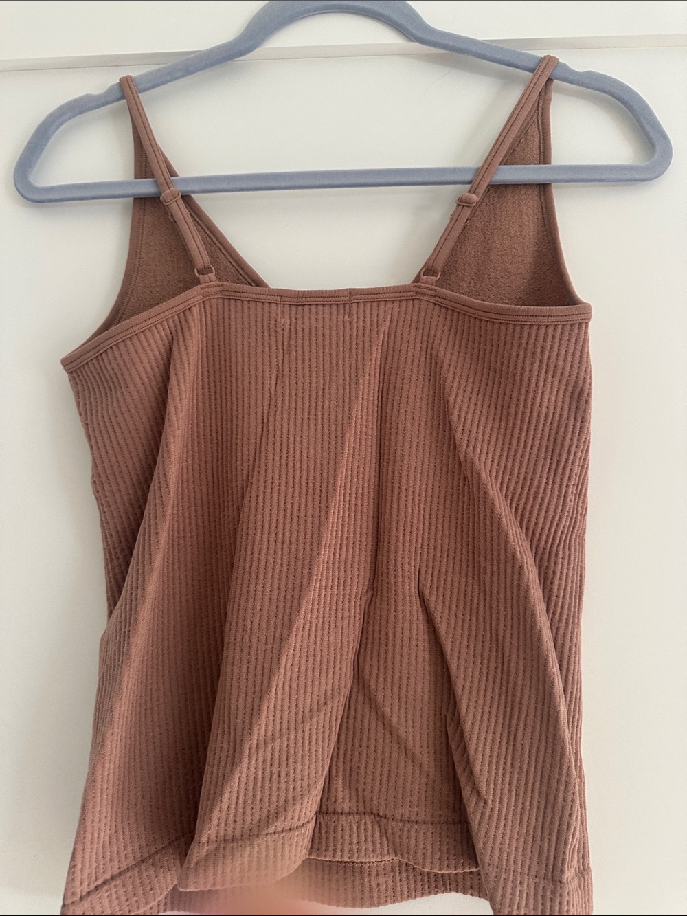 Evereve Ribbed Tank Top in Mauve Brown - Picture 2 of 3